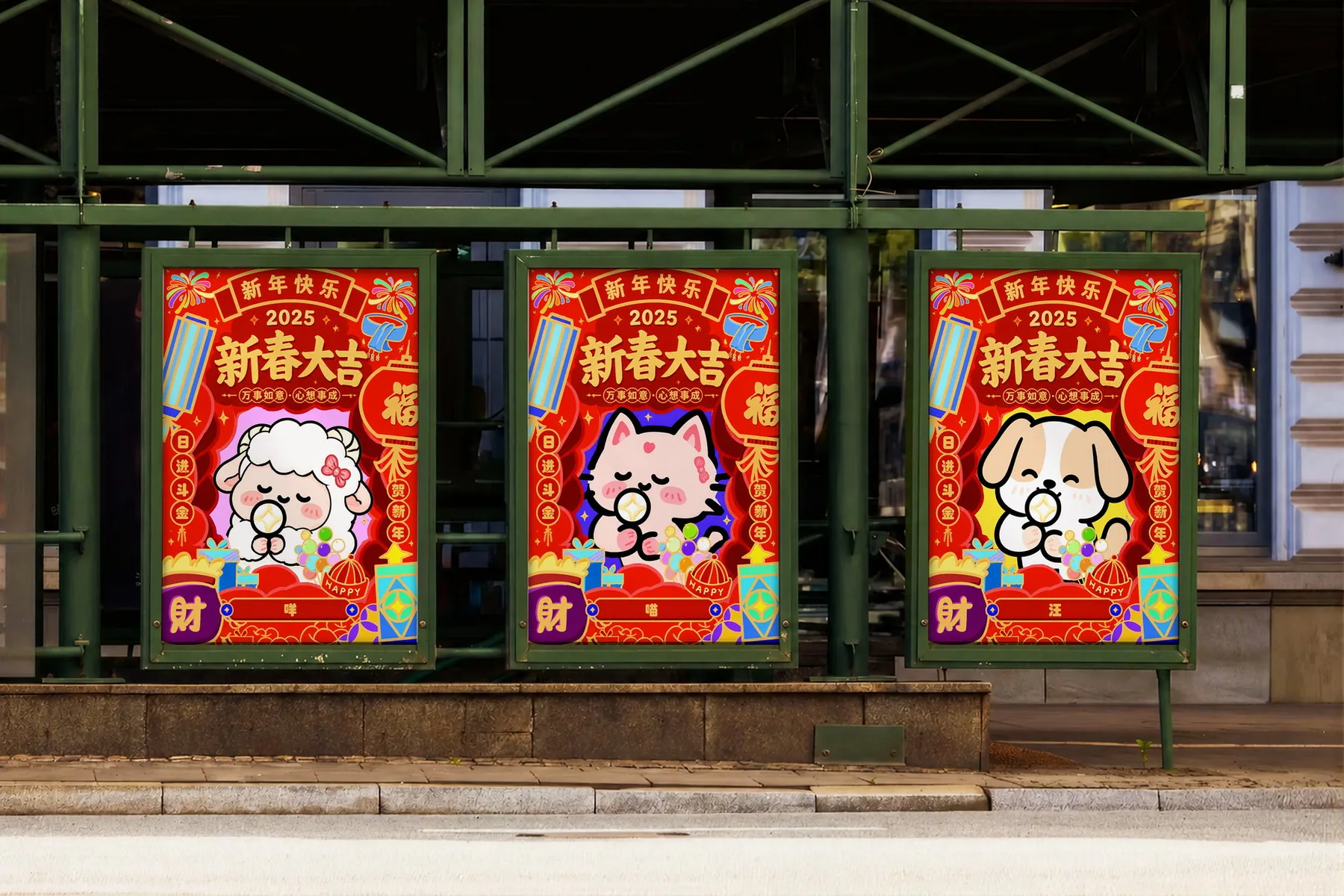 社区宣传栏 灯箱位